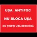 Placuta pentru usa antifoc